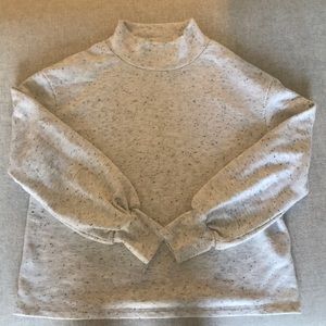 Miles by Madewell Speckled Mock-neck Sweatshirt